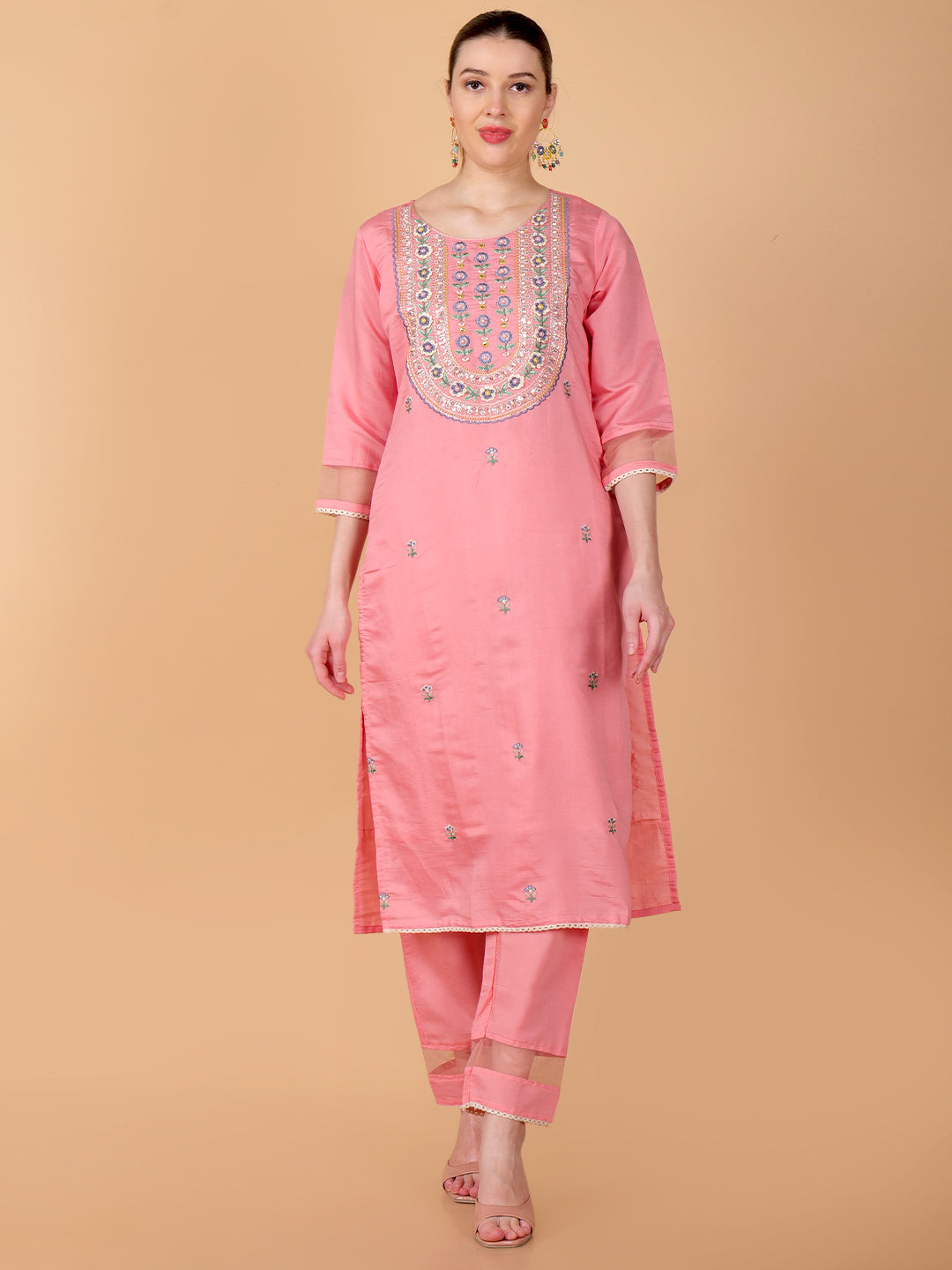 Suique Peach Suit Set