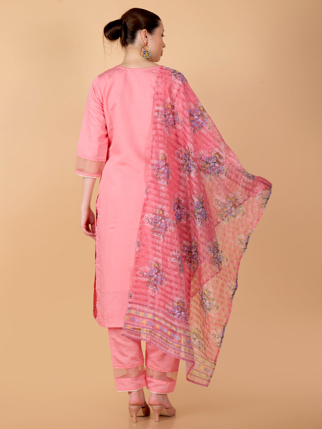 Suique Peach Suit Set