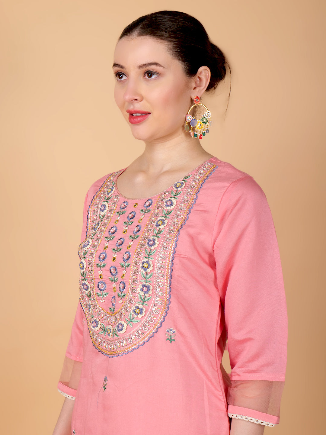 Suique Peach Suit Set