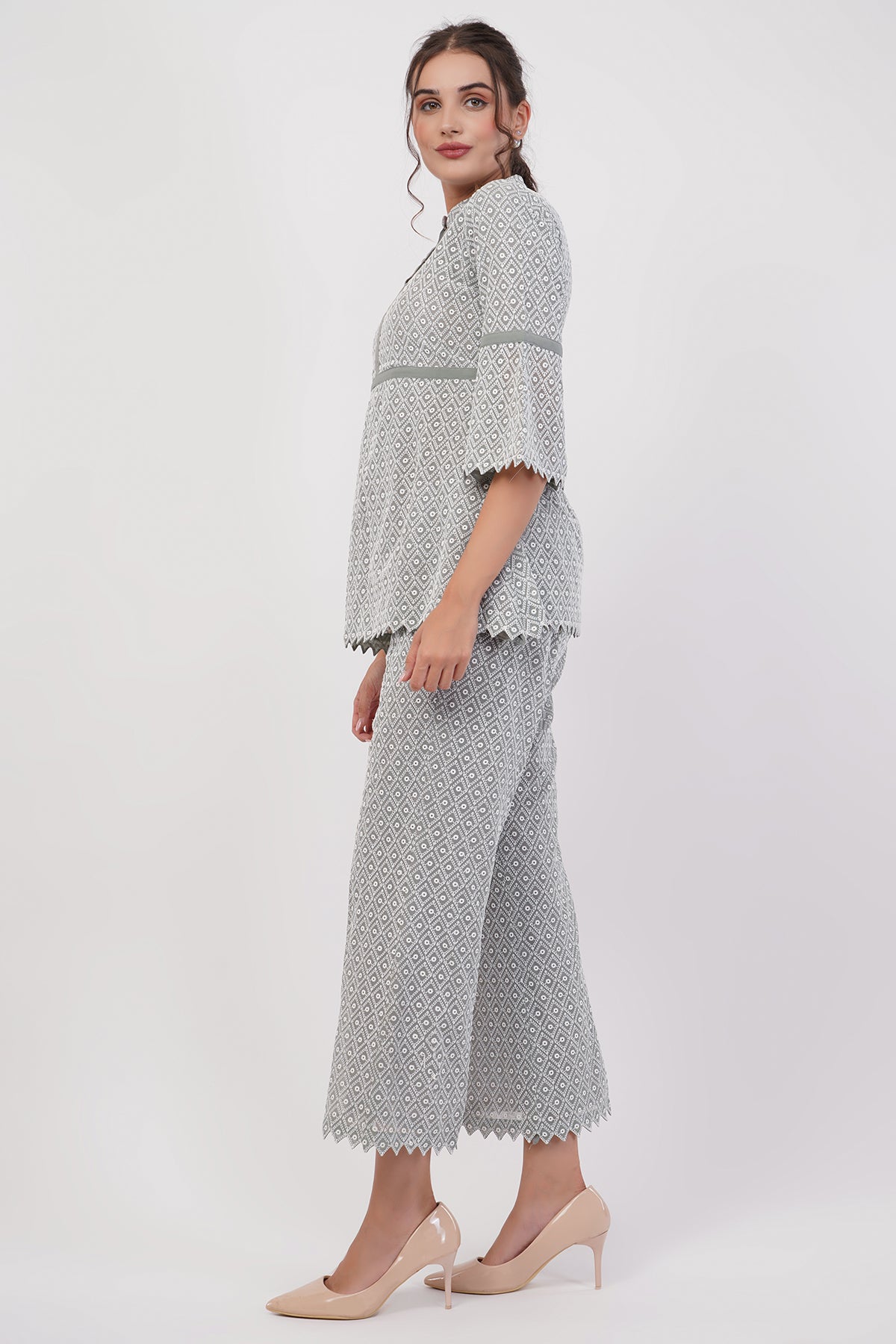 Suique Sophisticated Grey Co-ord Set