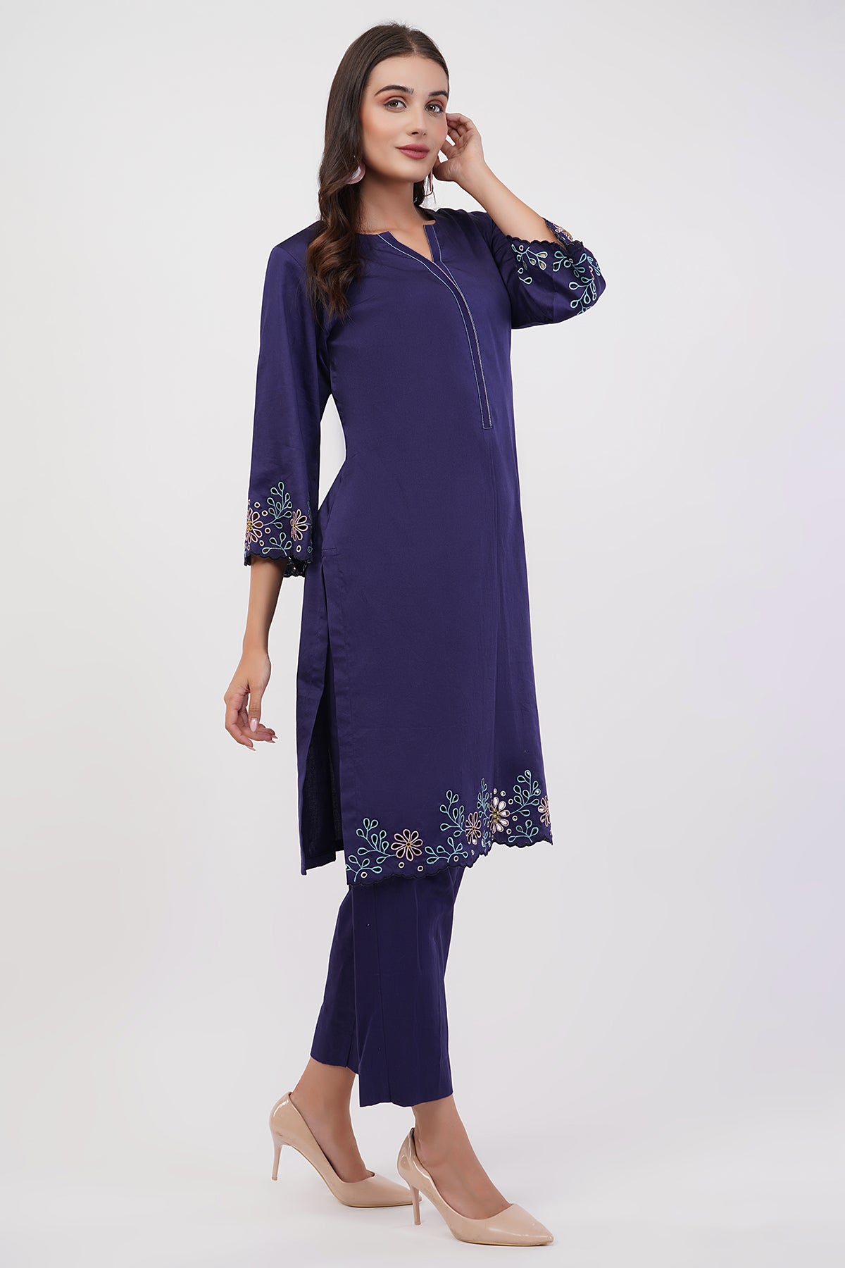 Suique Navy Blue Kurta set
