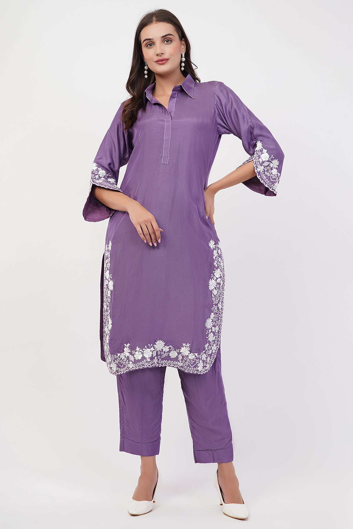 Suique Lavender Kurta Set