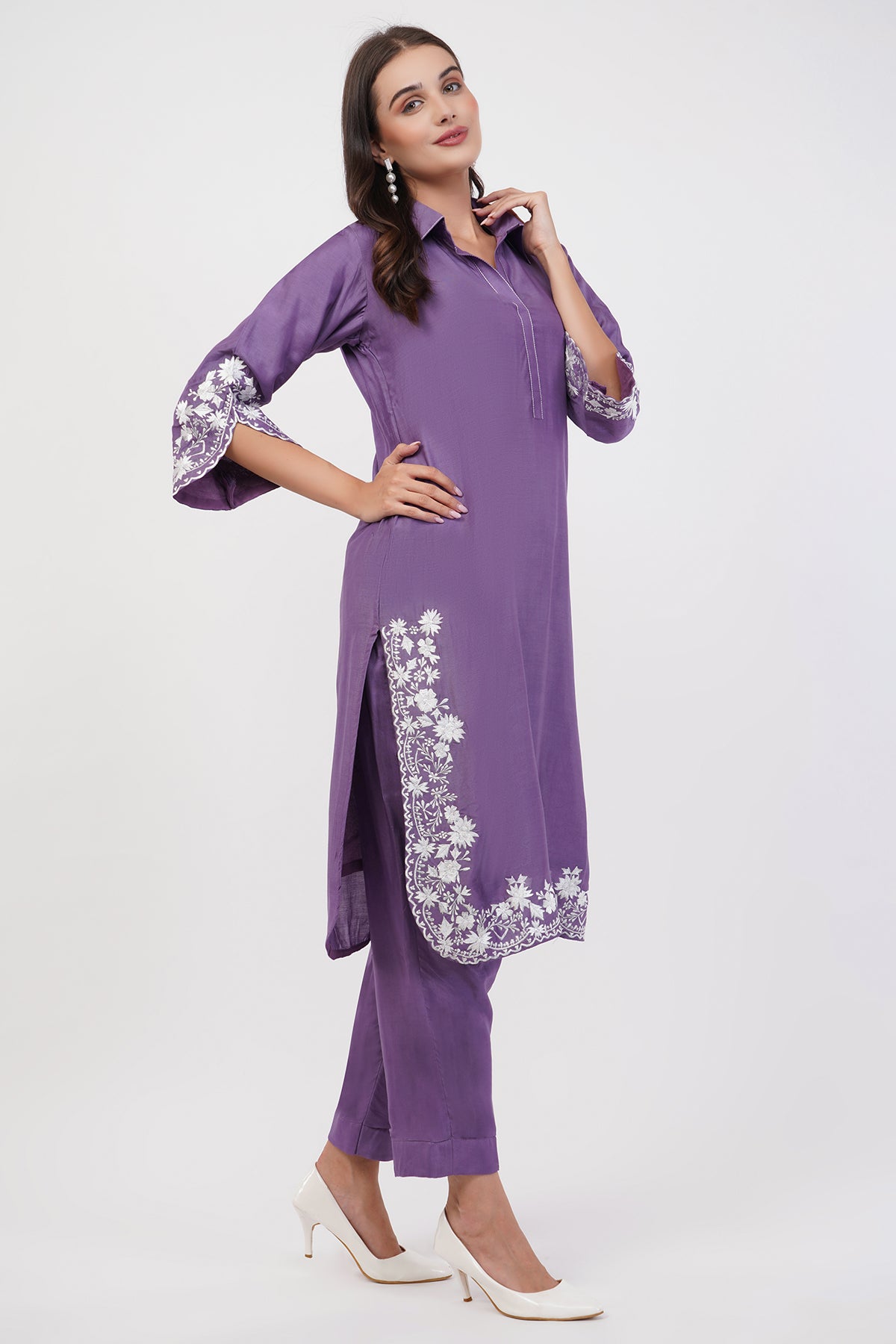 Suique Lavender Kurta Set
