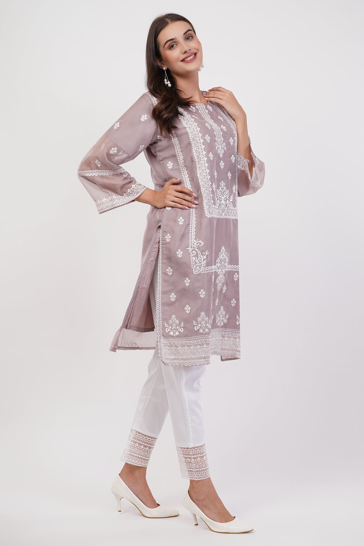 Suique Sophisticated Mauve Suit Set