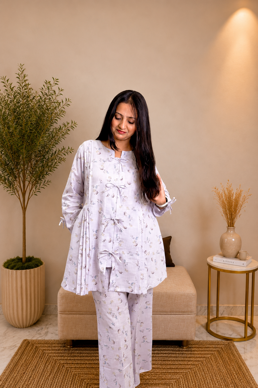 Lavender Bloom Cotton Co-ord
