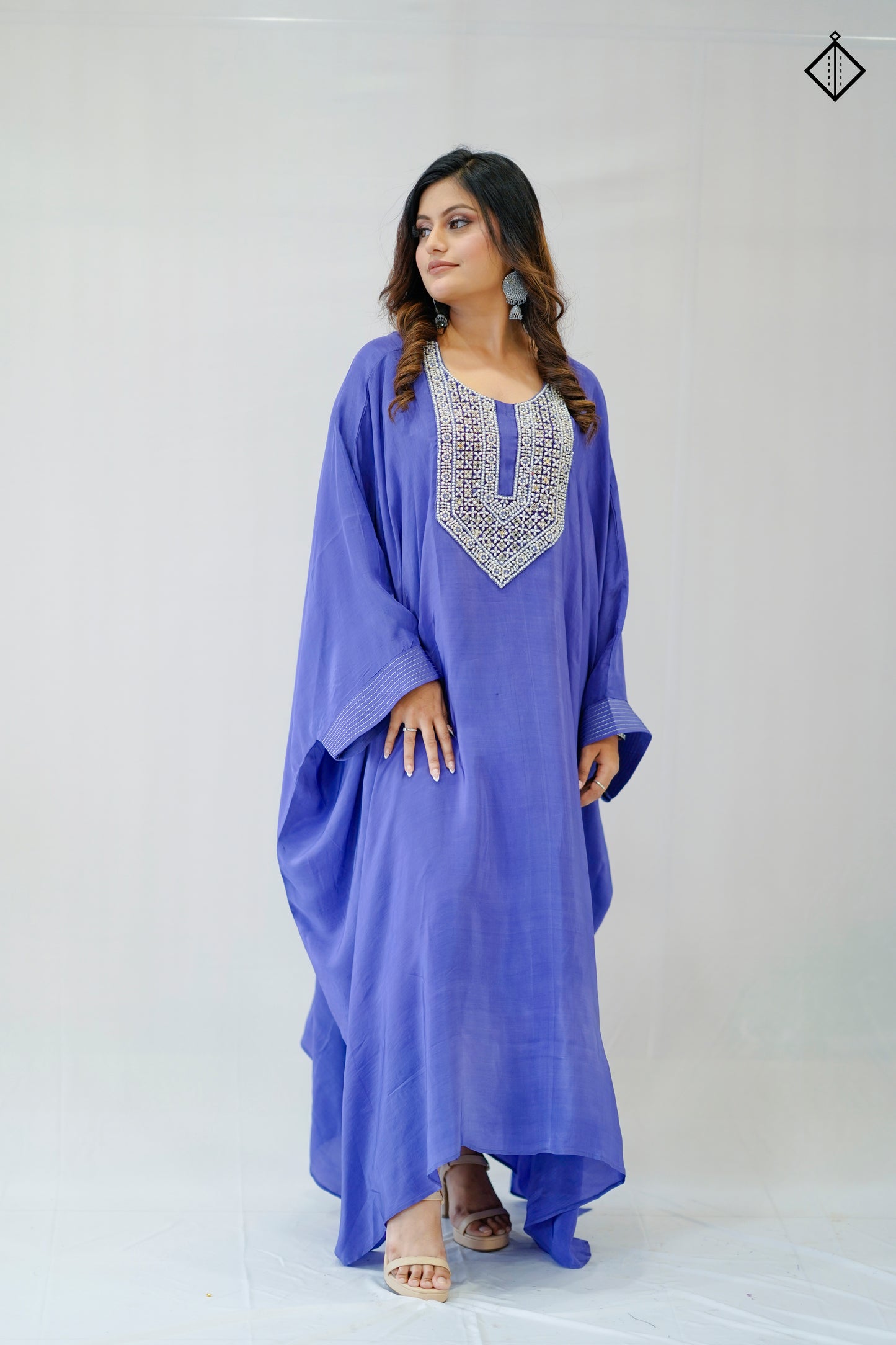 Suique Periwinkle Dream Kaftan Set