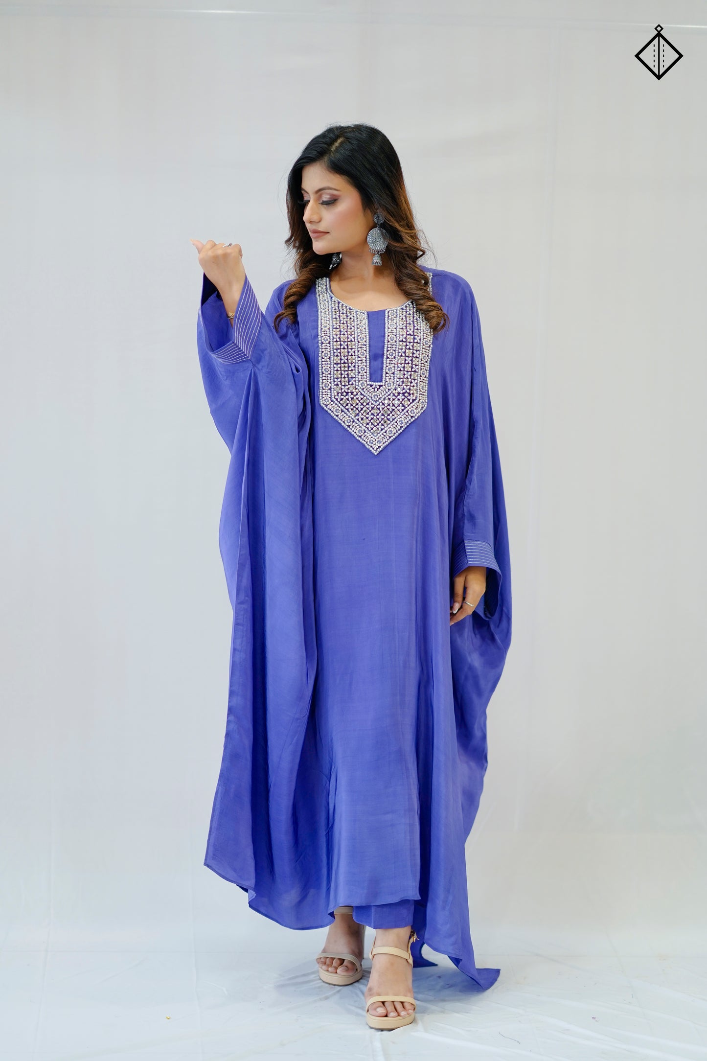 Suique Periwinkle Dream Kaftan Set