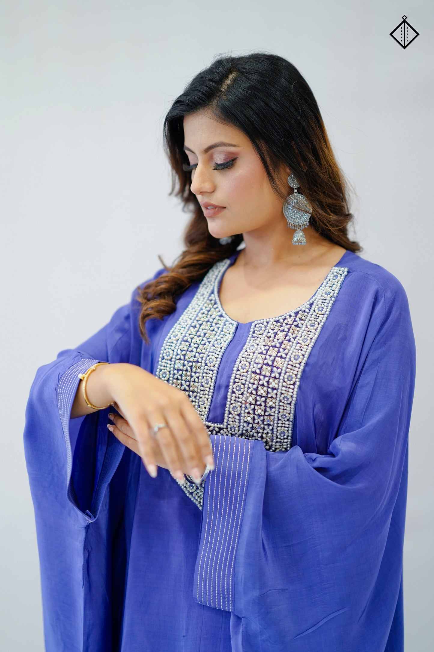 Suique Periwinkle Dream Kaftan Set