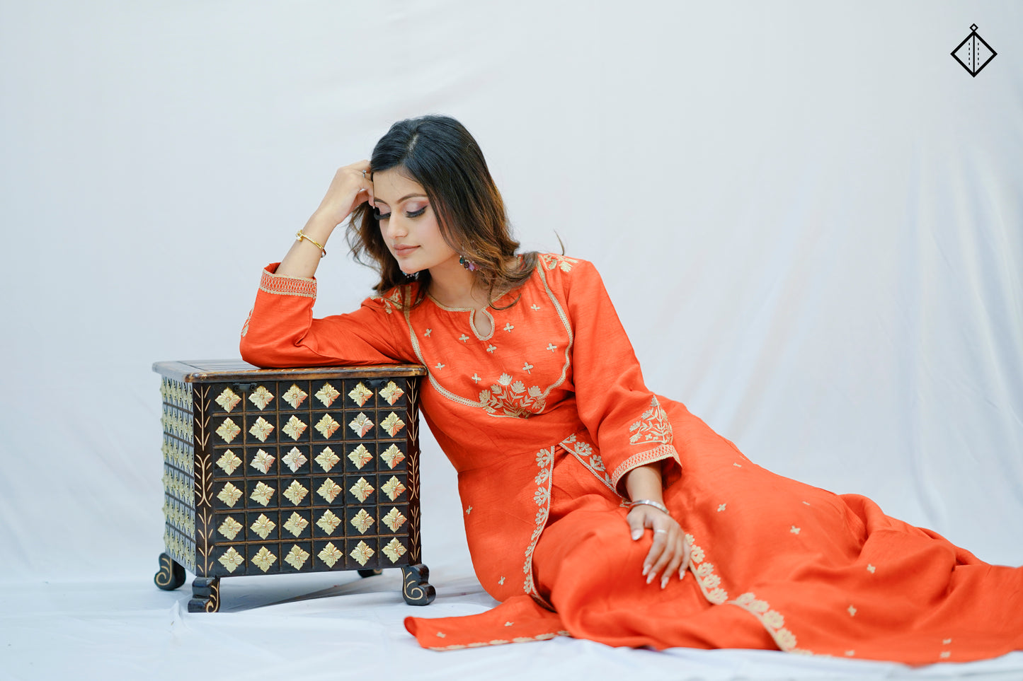 Suique Saffron Splendor Dress