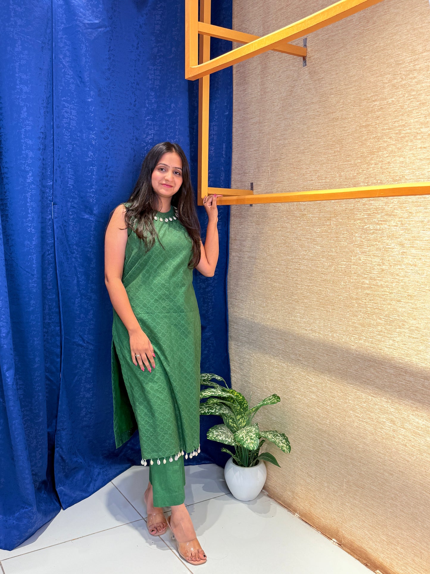 Emerald Cotton Kurta Set