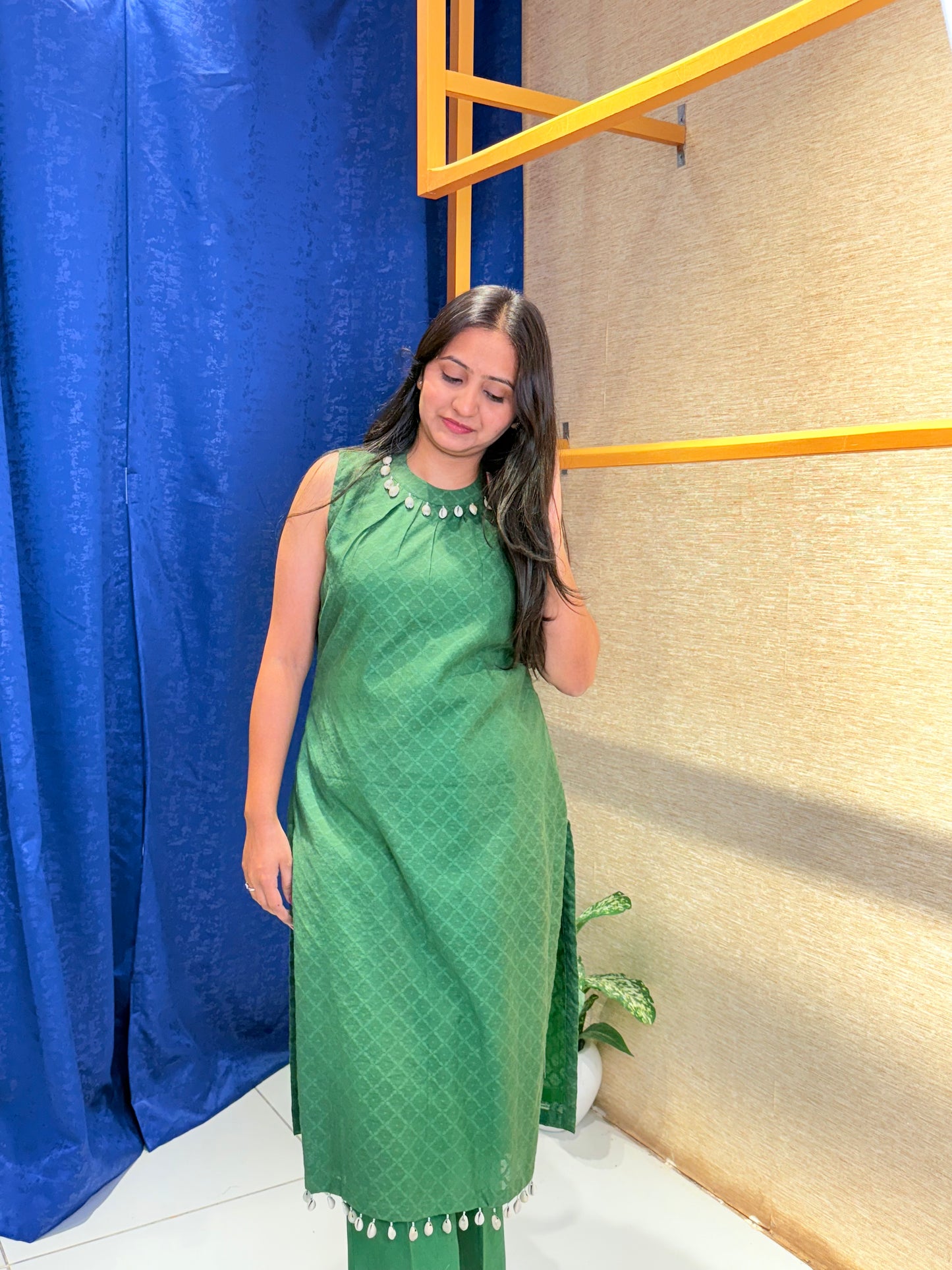 Emerald Cotton Kurta Set