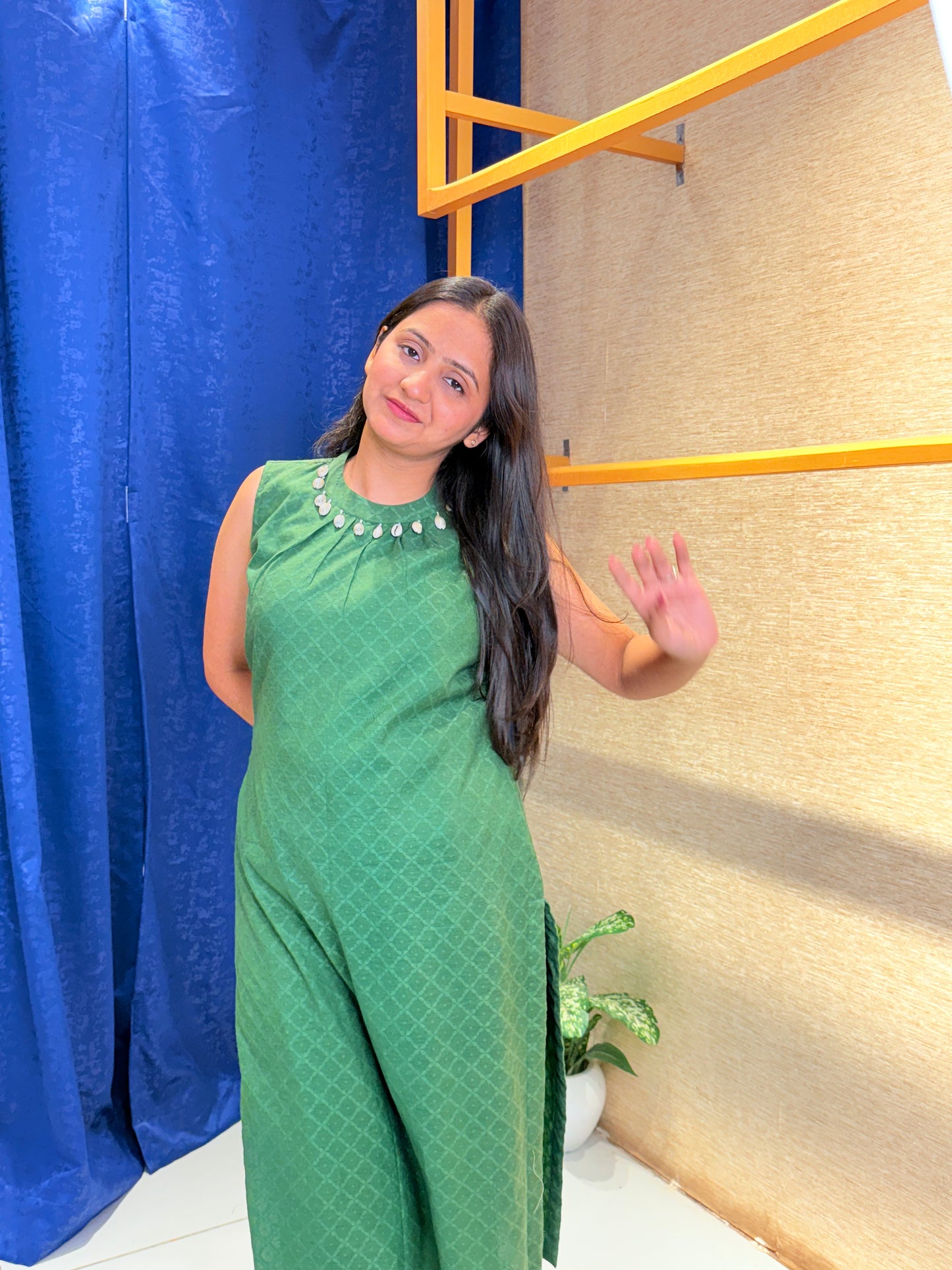 Emerald Cotton Kurta Set