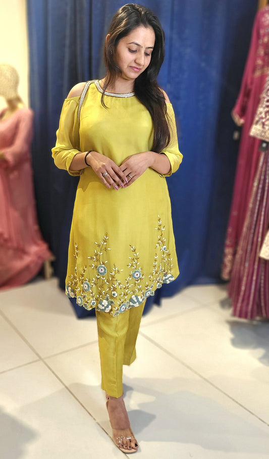 Suique Lemonade Bloom Palazzo Set