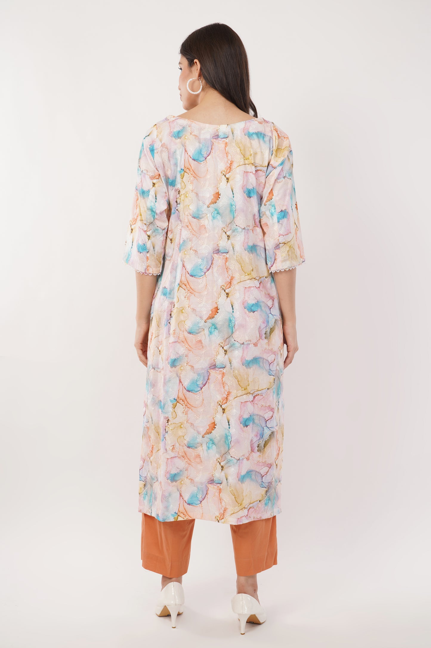 Suique Watercolor Floral Kurta Set