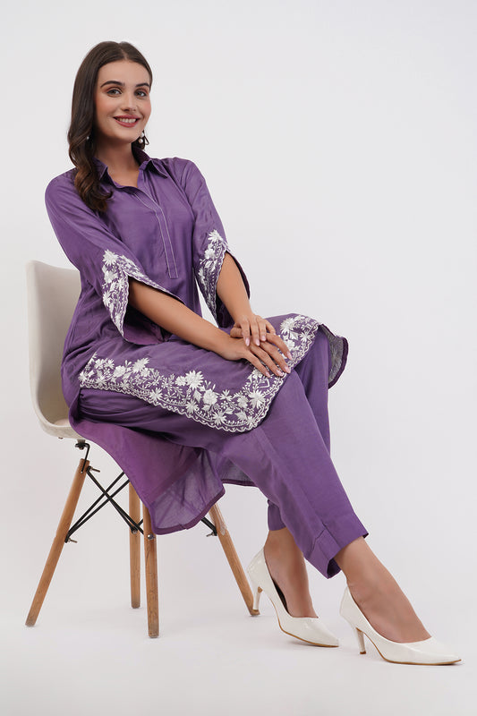 Suique Lavender Kurta Set