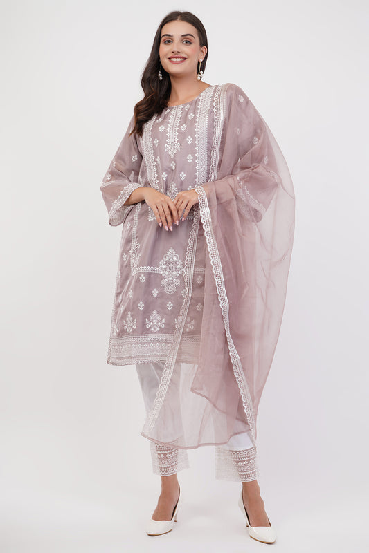 Suique Sophisticated Mauve Suit Set
