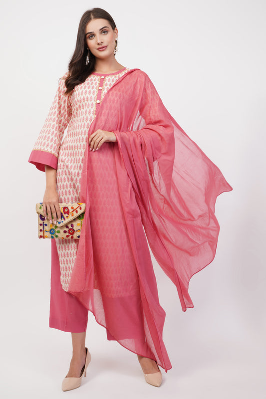 Suique Coral Suit set