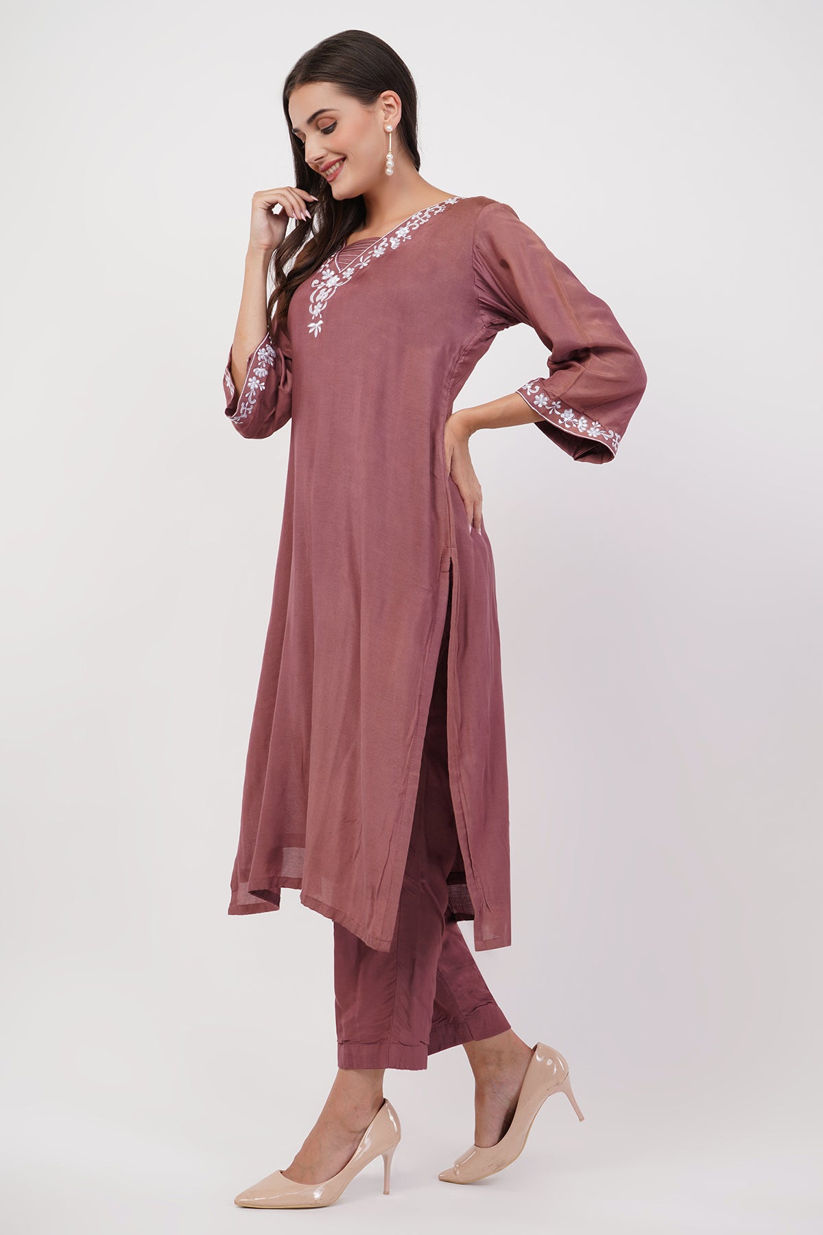 Suique Dusty Rose Suit Set