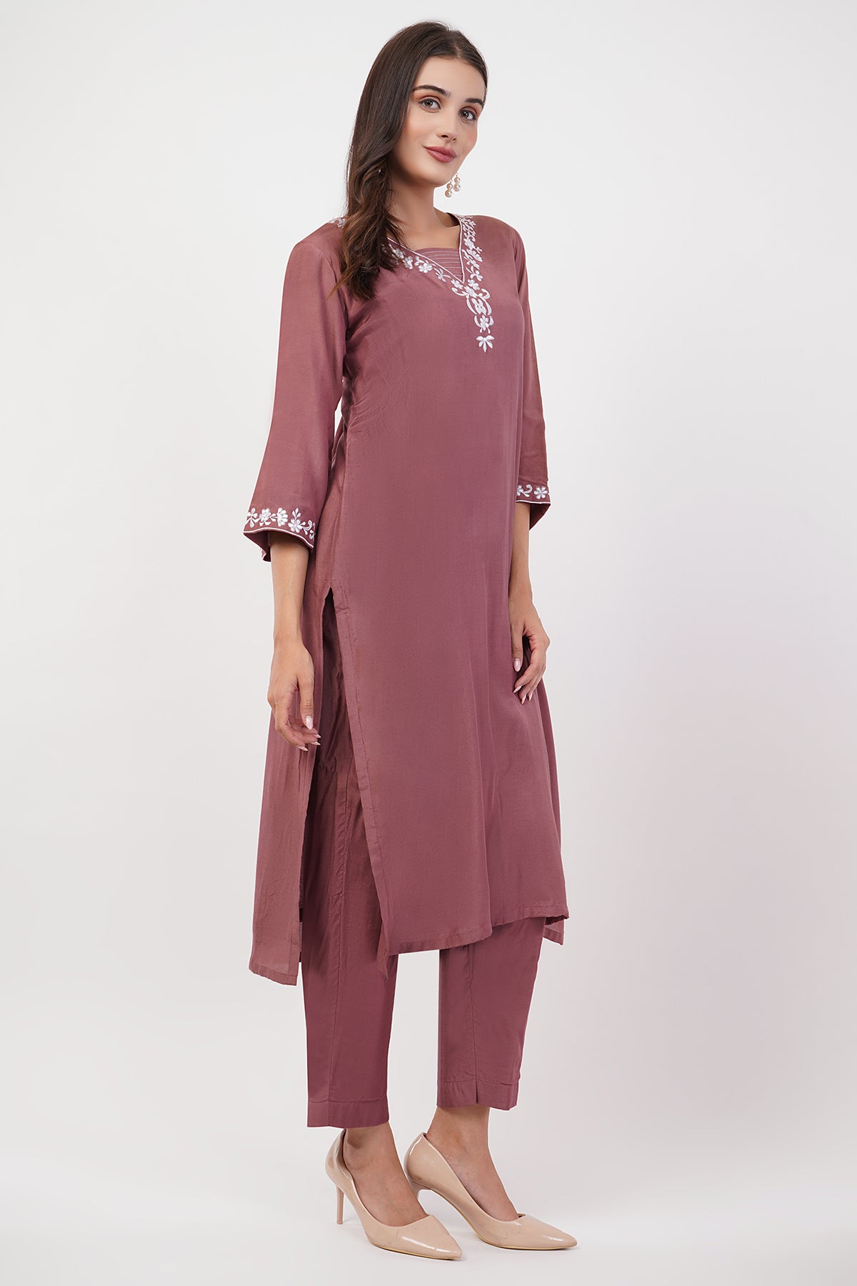 Suique Dusty Rose Suit Set