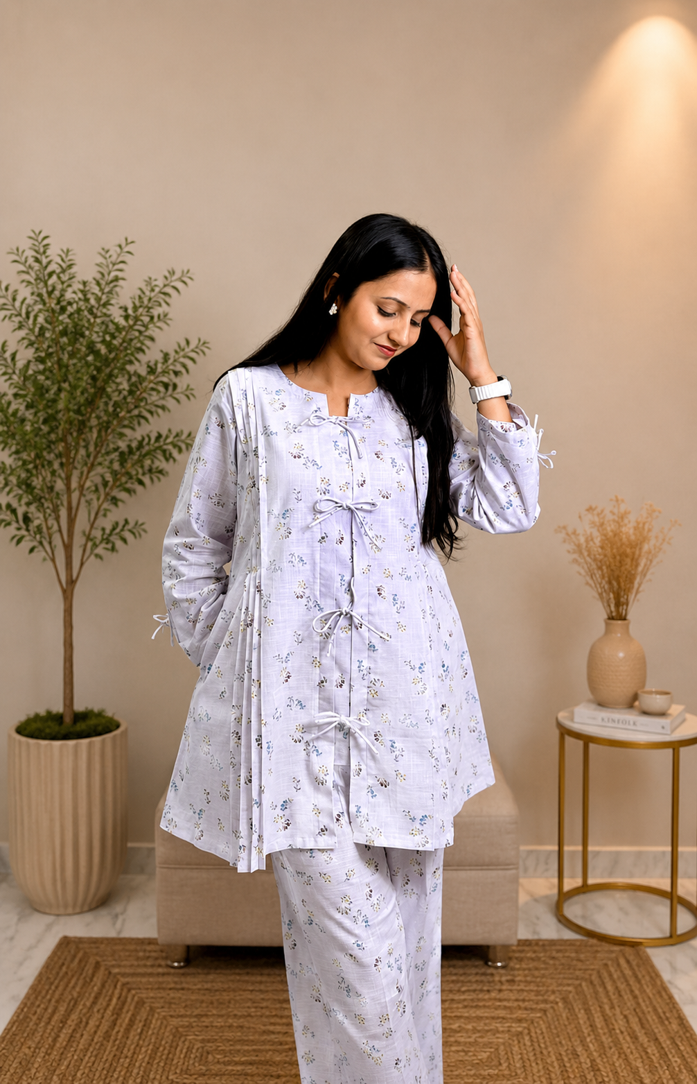 Lavender Bloom Cotton Co-ord