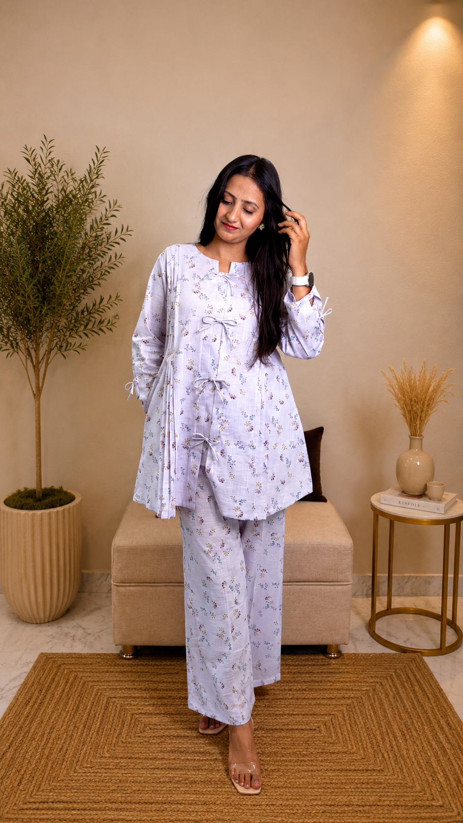 Lavender Bloom Cotton Co-ord