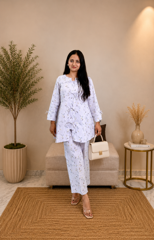 Lavender Bloom Cotton Co-ord