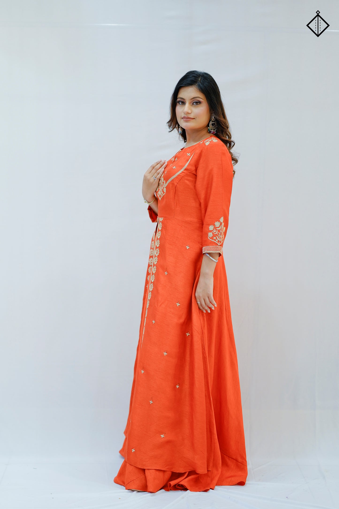 Suique Saffron Splendor Dress