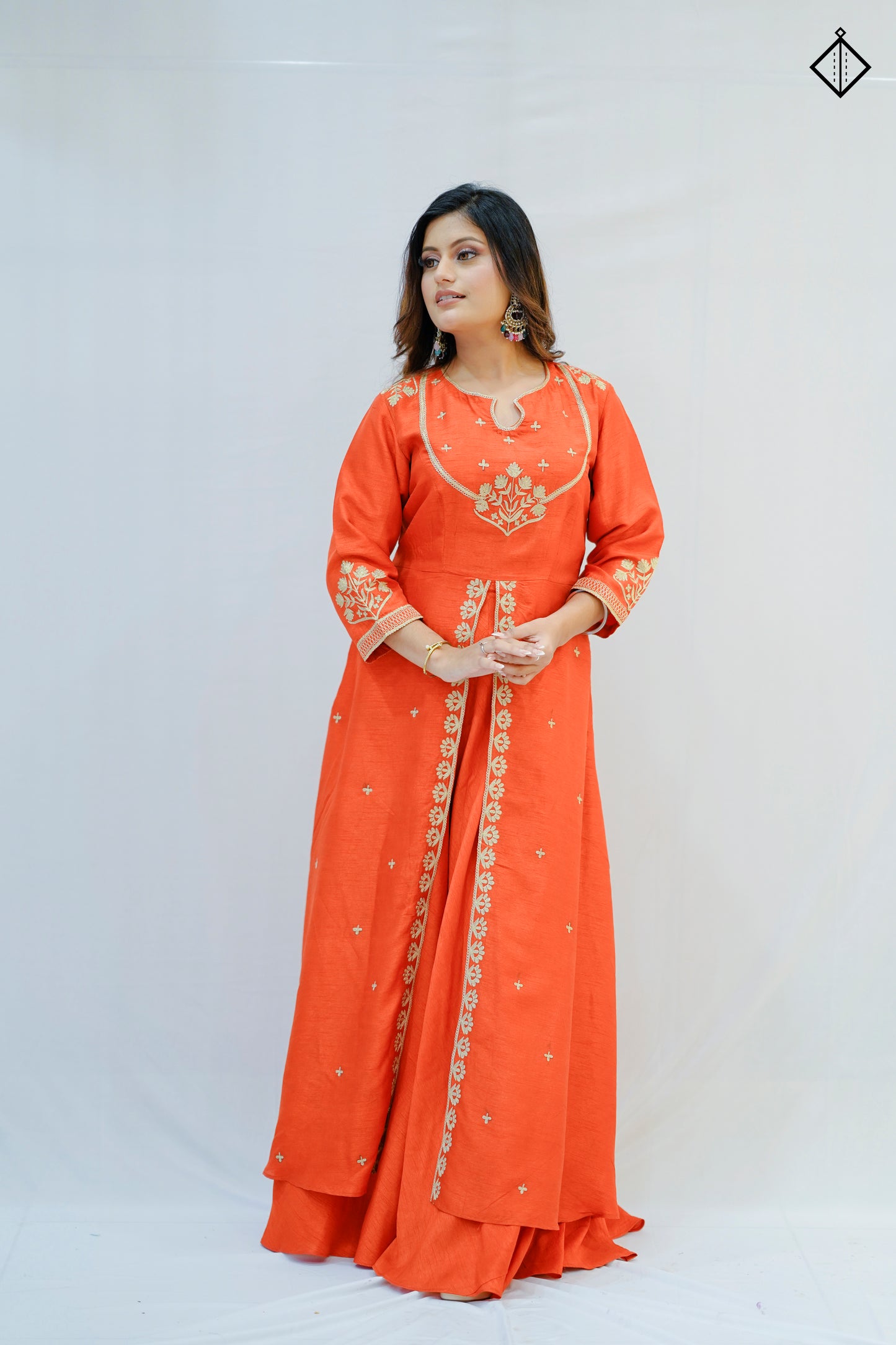 Suique Saffron Splendor Dress