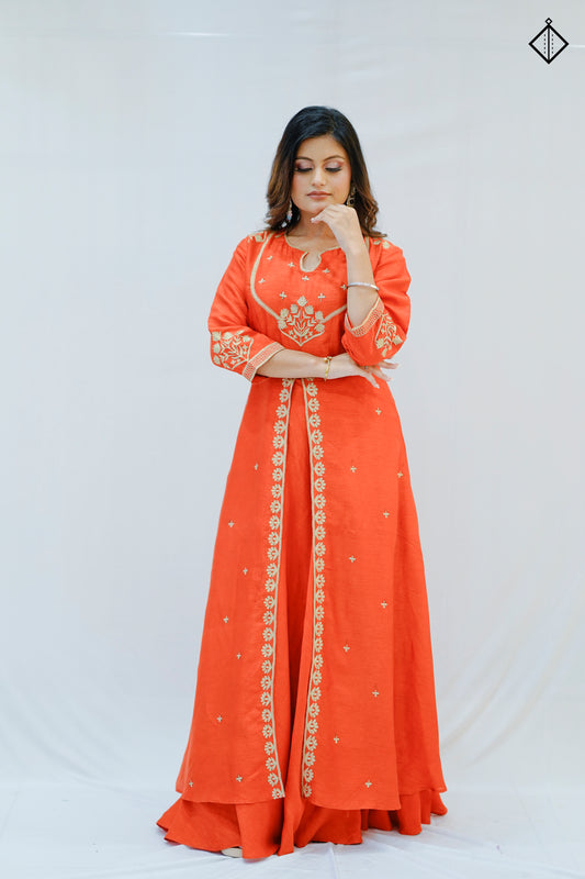 Suique Saffron Splendor Dress