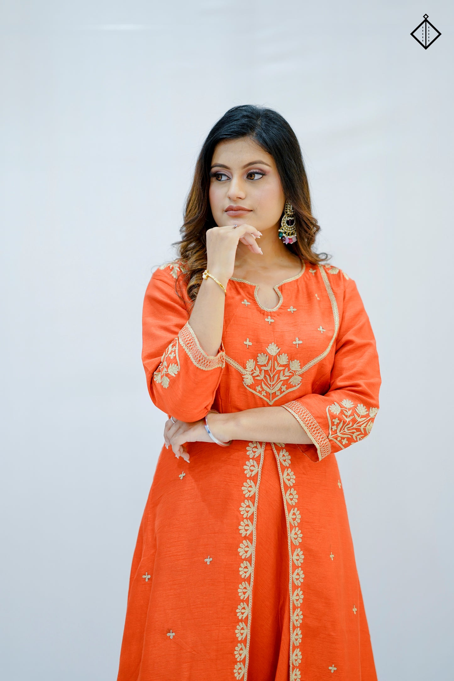 Suique Saffron Splendor Dress