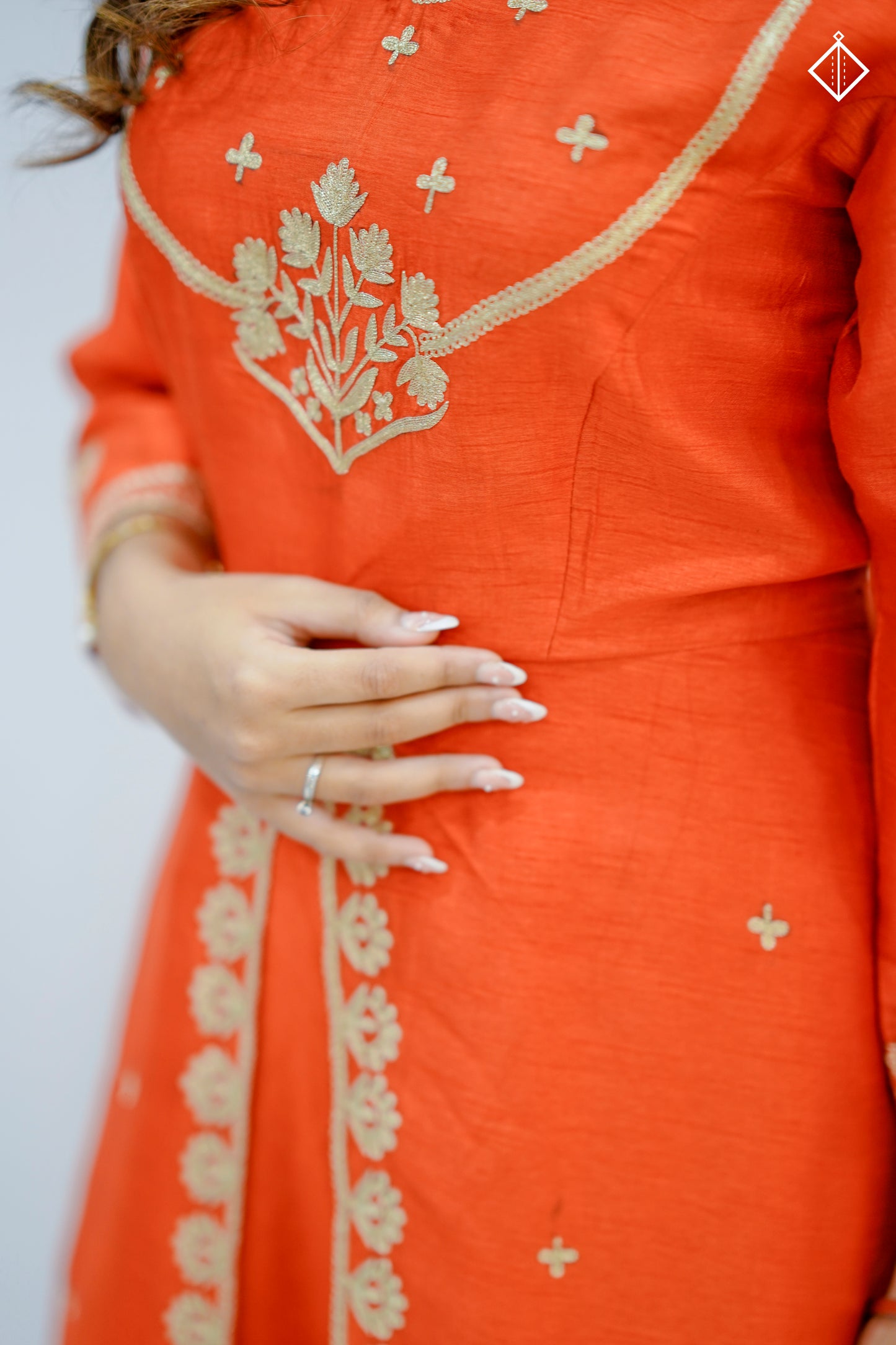 Suique Saffron Splendor Dress
