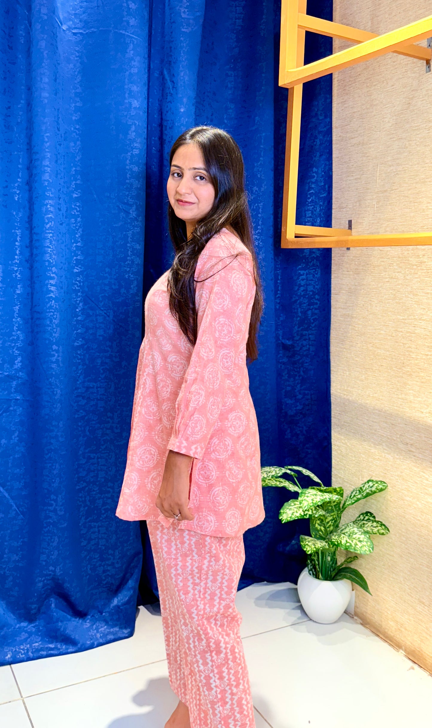 Blush Pink Printed Coord Set
