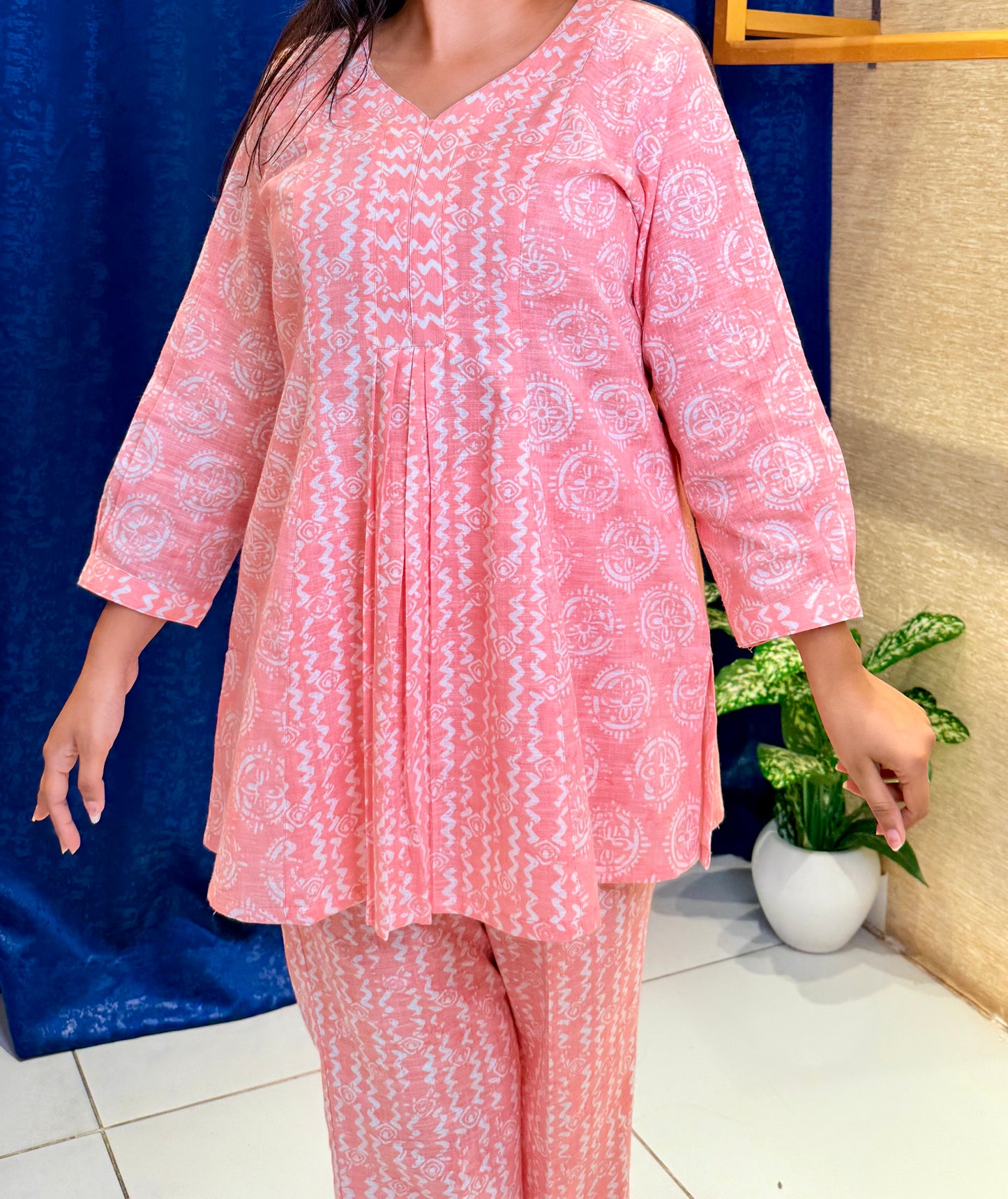 Blush Pink Printed Coord Set