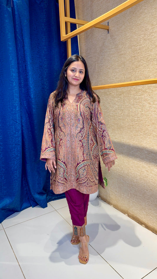 Paisley Print Woolen CoordSet